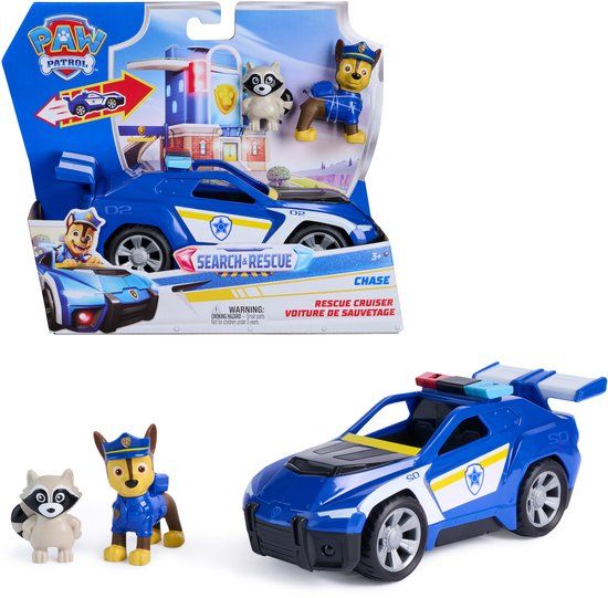 PAW Patrol - Chase's Search & Rescue Voertuig met 2 Figuren