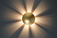 Brilliant Sunset wandlamp antiek goud metaal
