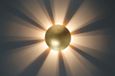 Brilliant Sunset wandlamp antiek goud metaal