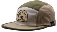 Surf Monkey 5-panel pet - Biologisch katoen - Jockey / Volwassenen / One size (beige)