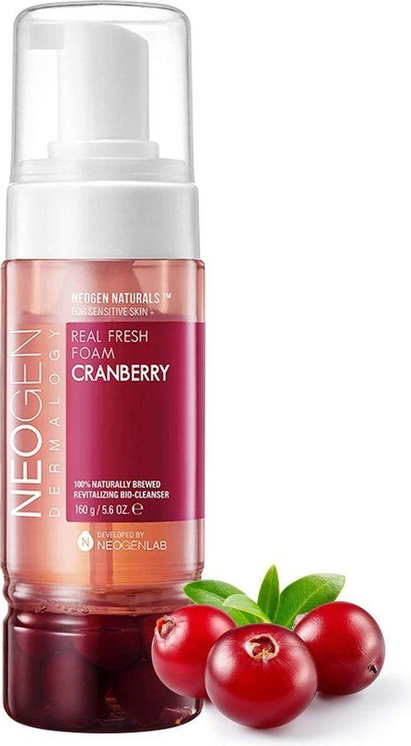 Neogen Dermalogy Real Fresh Foam Cranberry - 120 ml - Reinigingsmousse - Unisex