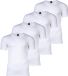 BOSS Onderhemd TShirtVN 2P Modern V-hals Korte mouw Katoen/Elastaan Wit Maat M (4 stuks)