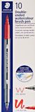 STAEDTLER 3001 - Schilderstift, aquarelverf, dubbele punt, 1-6 mm en fijn 0,5-0,8 mm, Terre de Siena – 3001-73