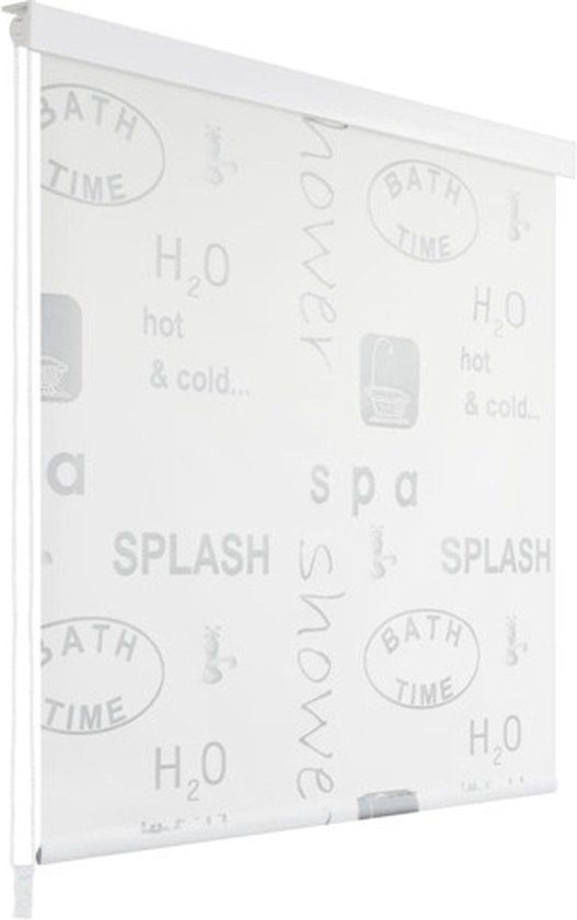 vidaXL Rolgordijn voor douche 140 x 240 cm splash