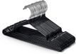 Merkloos 20 Rubber Gecoate Metalen Hangers - Heavy Duty - Ruimtebesparende Kleerhanger Organisator (Zwart)
