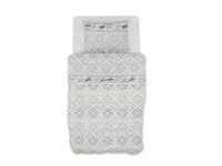 GEMITEX Beddengoedset van katoen, 100% katoen, ademend, vrij van schadelijke stoffen, gecertificeerde kwaliteit Standard 100 by OEKO-TEX vertrouwen in textiel, eenpersoonsbed, G24/grijs, ontworpen in Italië