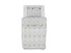 GEMITEX Beddengoedset van katoen, 100% katoen, ademend, vrij van schadelijke stoffen, gecertificeerde kwaliteit Standard 100 by OEKO-TEX vertrouwen in textiel, eenpersoonsbed, G24/grijs, ontworpen in Italië