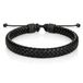 LGT JWLS Lookinggoodtoday Leren armband Heren Zwart Verstelbaar Gevlochten leer