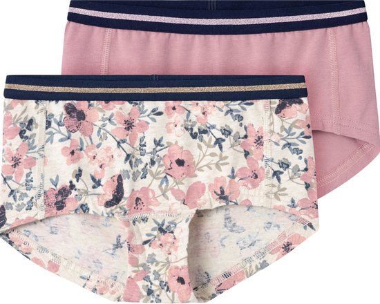 Name It Nkfhipster 2p Onderbroek - Nostalgia Flower - Roze - Maat 134/140