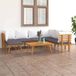 Maison Exclusive - Salon de jardin pour 8 personnes, coussins inclus, en bois d'acacia massif