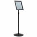 vidaXL Pedestal Poster Stand A4 PVC Staal Zwart