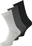 Jack & Jones Heren Sokken JACBASIC Bamboo Grijs/Zwart 3-Pack