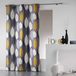 COTON D'INTERIEUR LEAFY gordijn met ogen, katoen, grijs, 240x140cm