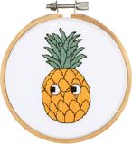Vervaco Borduurpakket met Borduurring - Ananas - Eva Mouton