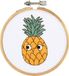 Vervaco Borduurpakket met Borduurring - Ananas - Eva Mouton