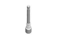 XLC Unisex - volwassenen BP-X06 bevestigingsbout set M4x27 (paar), zilver, 27 mm