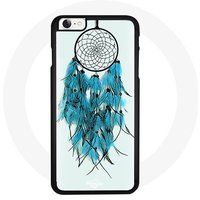 Maniacase Hoesje voor Iphone 8 Attrape rêve bleu beau sommeil douceur tendresse coeur protection indien plume pastel