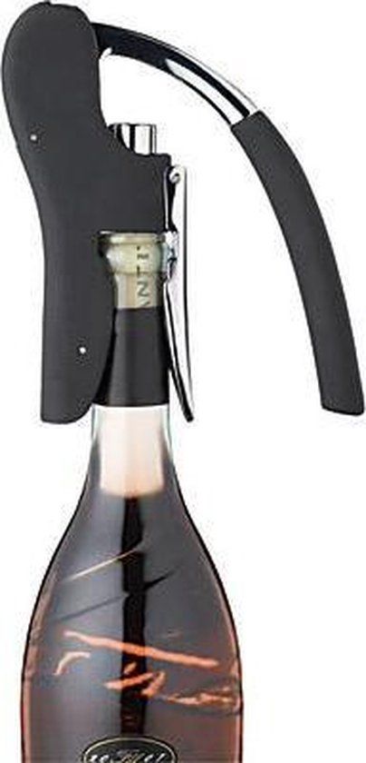 Bar Craft Luxe Kurkentrekker met Hefboom - Zwart