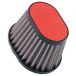 DNA sport luchtfilter "leather top" sport air filter 100 x 75mm rouge