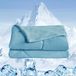 Icecat Couverture rafraîchissante 200x220 cm, double face, idéale pour l'été, couleur bleue