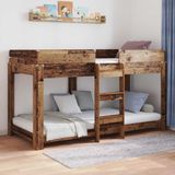 vidaXL - Stapelbed voor kids, Oudhout, 90 x 200 cm, Bewerkt hout