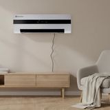 M Mimotec Keramische wandventilatorkachel Dad 3000 W, stil < 45 dB, met afstandsbediening, led-display, timer en oscillerend rooster, IPX2-bescherming en oververhittingsbeveiliging