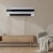 M Mimotec Keramische wandventilatorkachel Dad 3000 W, stil < 45 dB, met afstandsbediening, led-display, timer en oscillerend rooster, IPX2-bescherming en oververhittingsbeveiliging