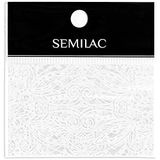 Decoración Semilac 15 White Lace Transfer