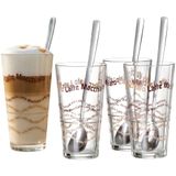 Ritzenhoff & Breker 124200 Latte Macchiato glazenset, 8-delig met lepel