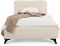 IDIMEX Gevuld bed VIRETTA 90x200 cm met lattenbodem - Wit