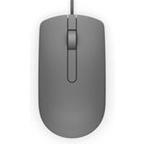 Dell MS116 - Muis - optisch - 2 knoppen - met bekabeling - USB - grijs
