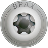 Spax HI.FORCE - 8 x 100 mm - 50 pièces - filetage partiel - tête fraisée - T-STAR plus T40 - 4CUT - inox A2 - 0257000801005