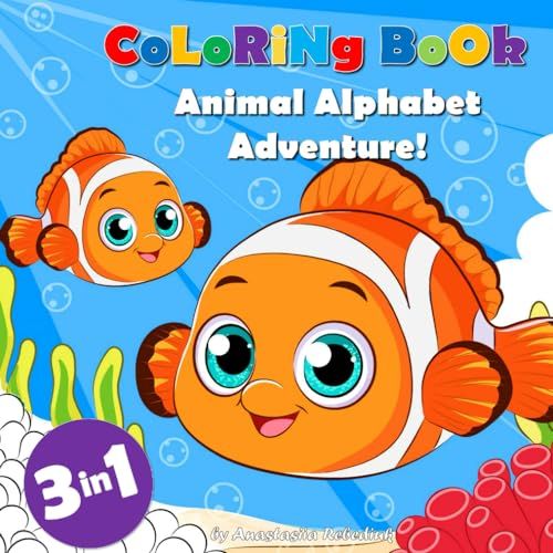 Coloring book: Animal Alphabet Adventure