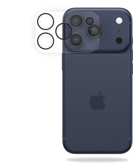 Mobilize Screenprotector geschikt voor Apple iPhone 17 Pro Max Glazen | Mobilize Camera Protector - Case Friendly - Zwart