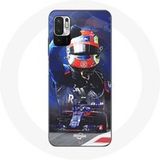 Maniacase Hoesje voor Xiaomi Poco M3 Pro Formule 1 Pierre Gasly F1 Coureur Rood Blauw