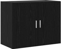 vidaXL Wandkast Zwart Eiken 80 x 42,5 x 64 cm