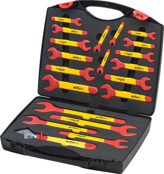 Wiha 43022 Enkelvoudige steeksleutelset geïsoleerd 6-32 mm 20-delig in koffer