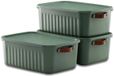 Tobeyz - Opbergbox - Opbergdoos - Opbergmand - 10L BPA-vrije Kunststof Opbergbox met Deksel – Nestelbaar en Stapelbaar – Ideaal voor Badkamer, Keuken en Speelgoedopslag – Groen
