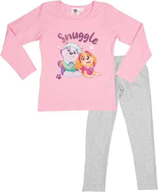 4KidsOnly Paw Patrol Pyjama - Roze/Grijs - Katoen/Polyester - Maat 110/116