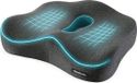 Unyqoos® Coussin d'assise en mousse à mémoire de forme en forme de coin – Gris
