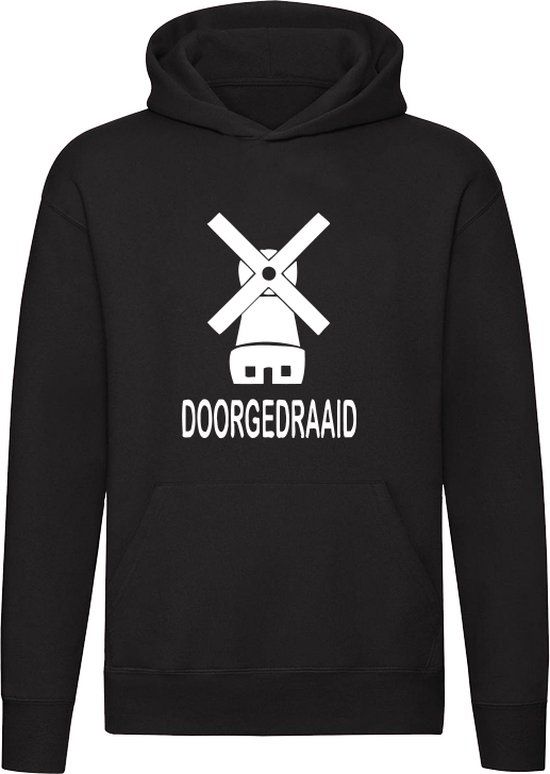 Sol's Doorgedraaid Molen Hoodie Zwart 3XL Unisex