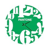 Homemania wandklok met cijfers - wanddecoratie, rond, voor woonkamer, keuken, kantoor, groen, wit, metaal, 40 x 0,15 x 40 cm