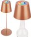 Briloner Calida - Oplaadbare Tafellamp - dimbaar - voor binnen en buiten - 3 in 1 - RGBW - IP44 - snoerloze - in hoogte verstelbaar - 36 x Ø 10,5 cm - bronskleurig