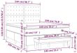 vidaXL Boxspringbed met matras, fluweel, donkergroen, 140x190 cm