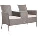 Casaria Polyrattan Tuinbank – Incl. Kussen en Tafel 145x58x87 cm – Beige