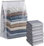 Merkloos / Sans marque Relaxdays Vacuümzakken - set van 8 - 80x100 cm - grijs
