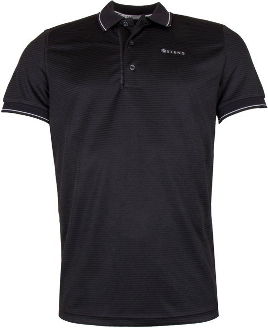 Sjeng Sport Sportpolo - Maat L - Mannen - zwart