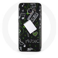 Maniacase Hoesjes voor Samsung Galaxy S7 Edge Muziek op de toets