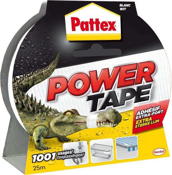 Pattex Power Tape 25m Wit | Waterdicht | Universeel Gebruik
