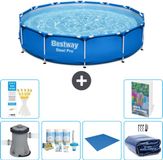 Bestway Rond Steel Pro Zwembad - 366 x 76 cm - Blauw